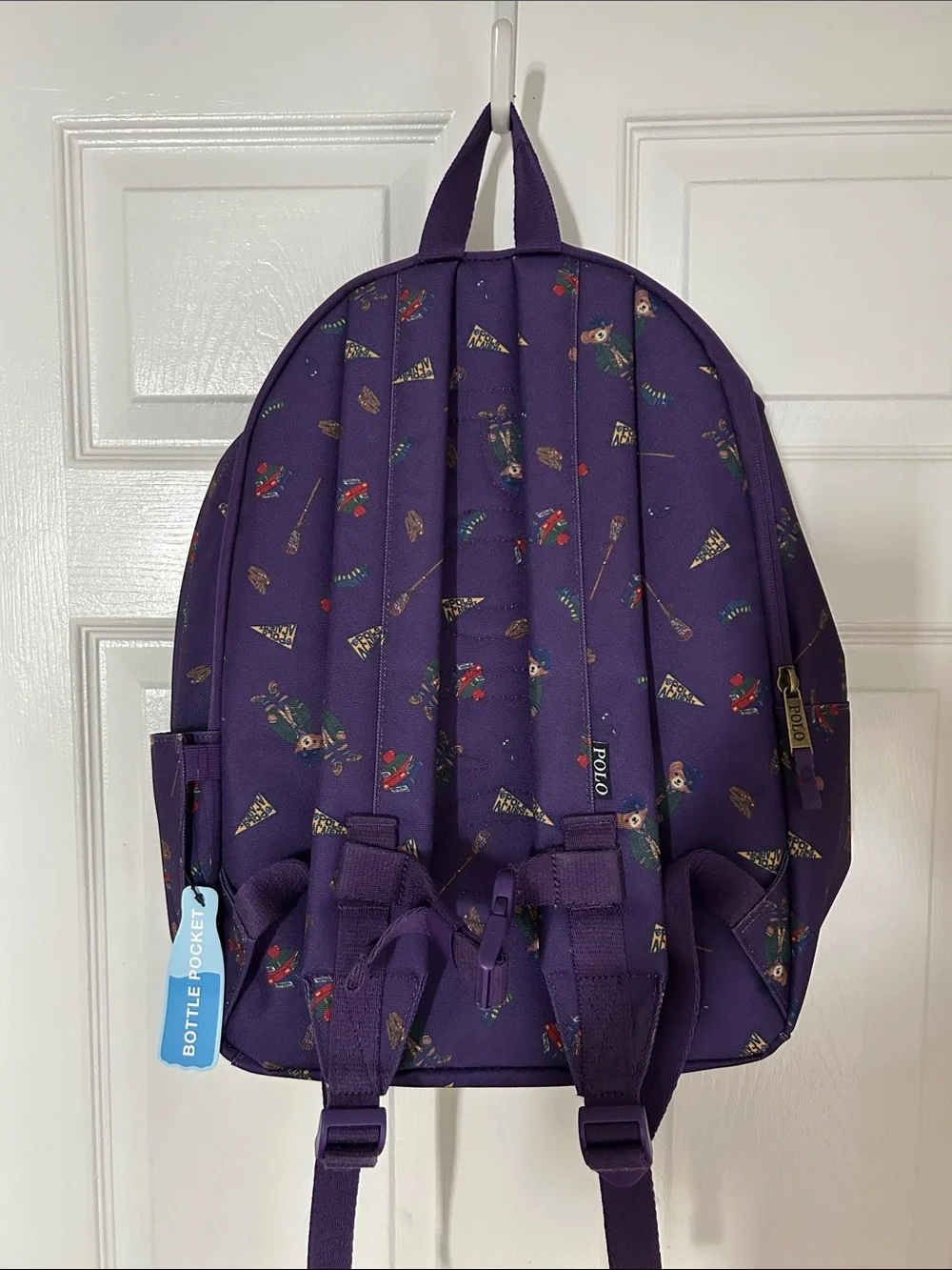 Purple Patterned Men's Backpack